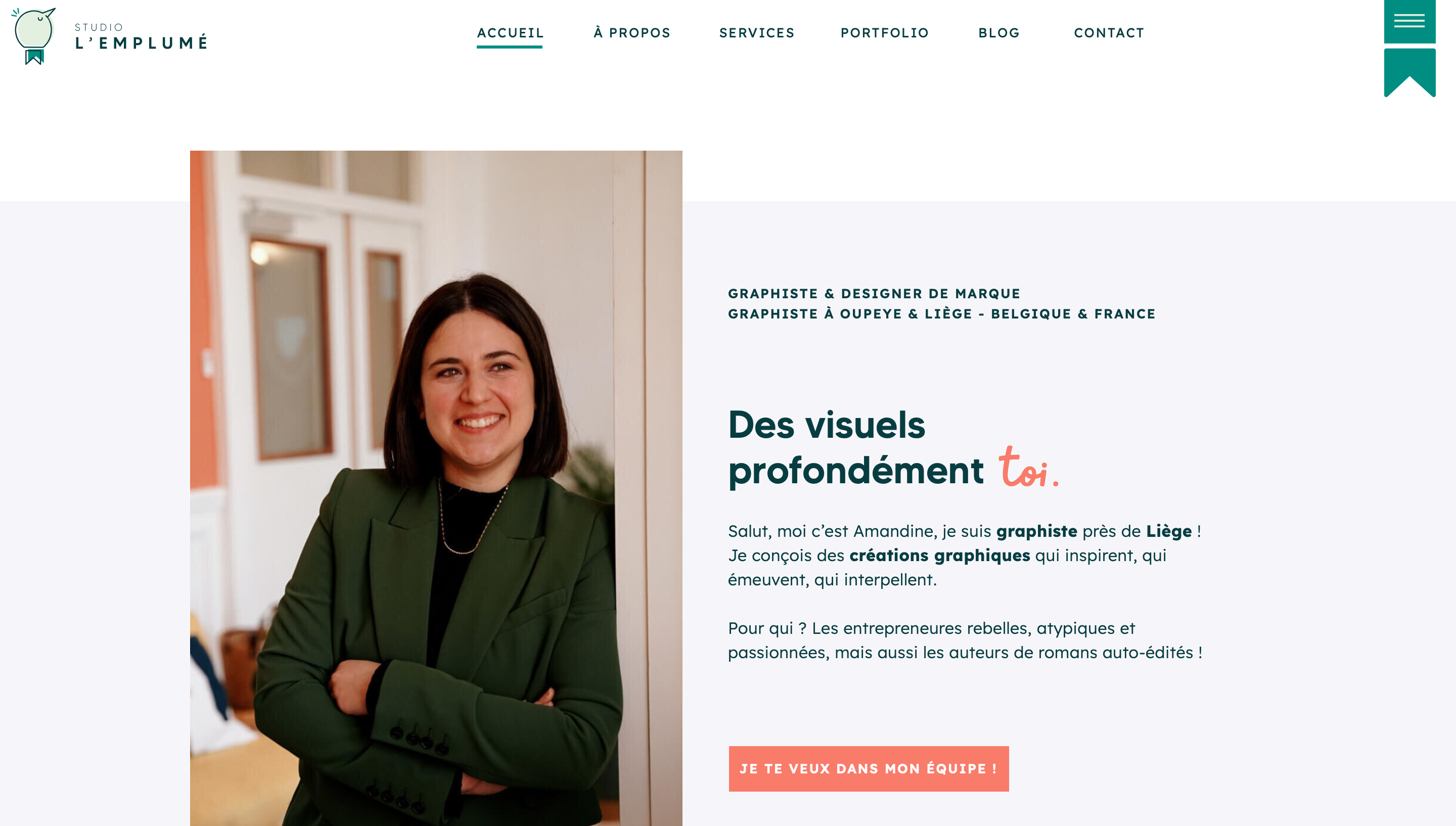 Pages Accueil - À propos - Services